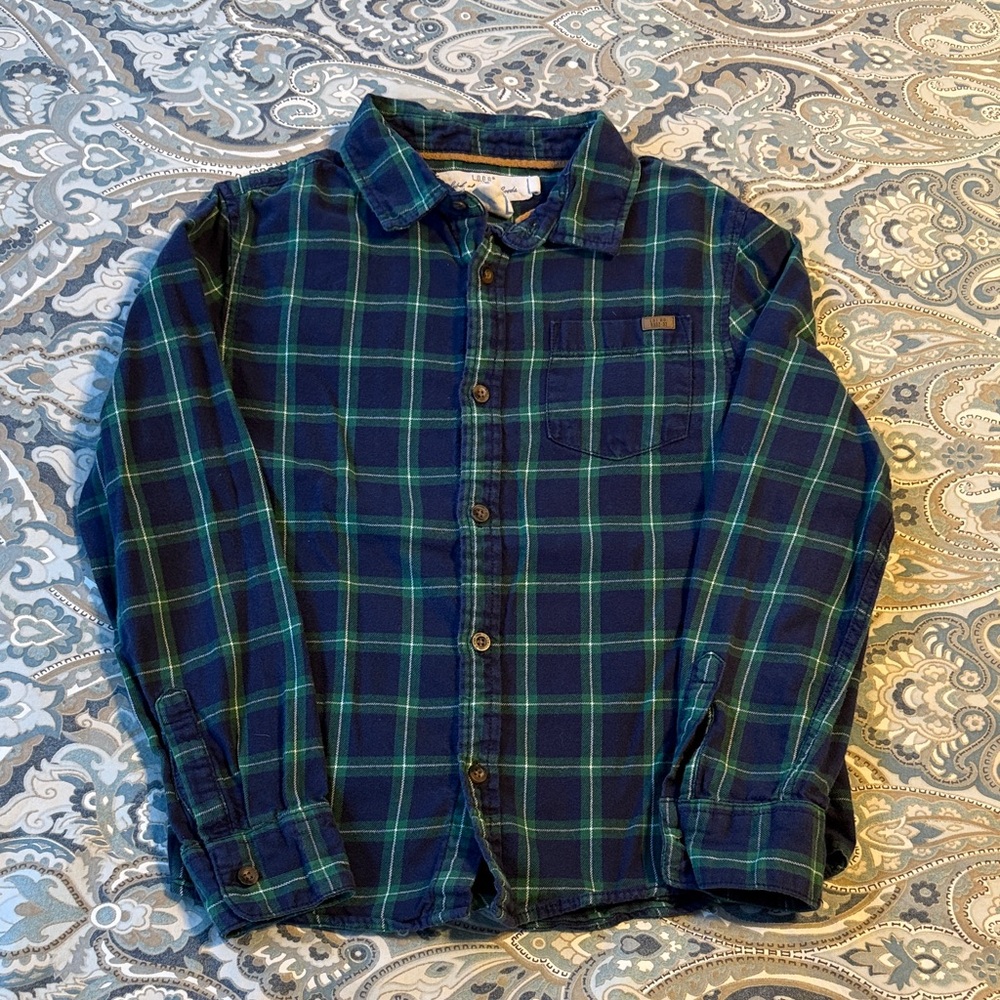 Plaid Button Down Kids Shirt